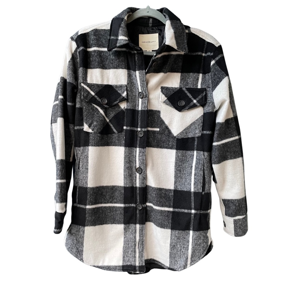 Over Shirt Plaid Jacket Size XS